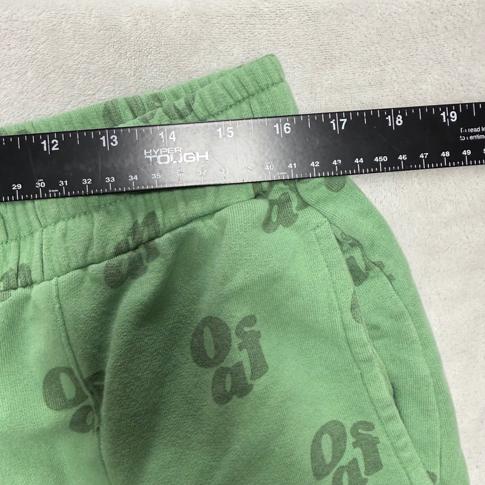 Lazy Oaf Green Oaf Logo Print Wide Leg Sweatpants Joggers UK 18 US 14 - Picture 8 of 12